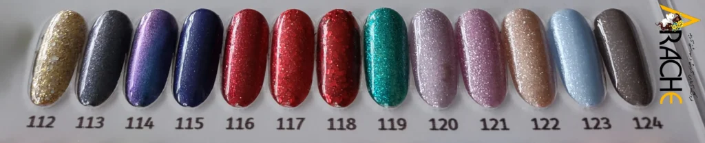 لاک ژل اسر گلیتر (GLITTER) شماره 100 تا 124 2