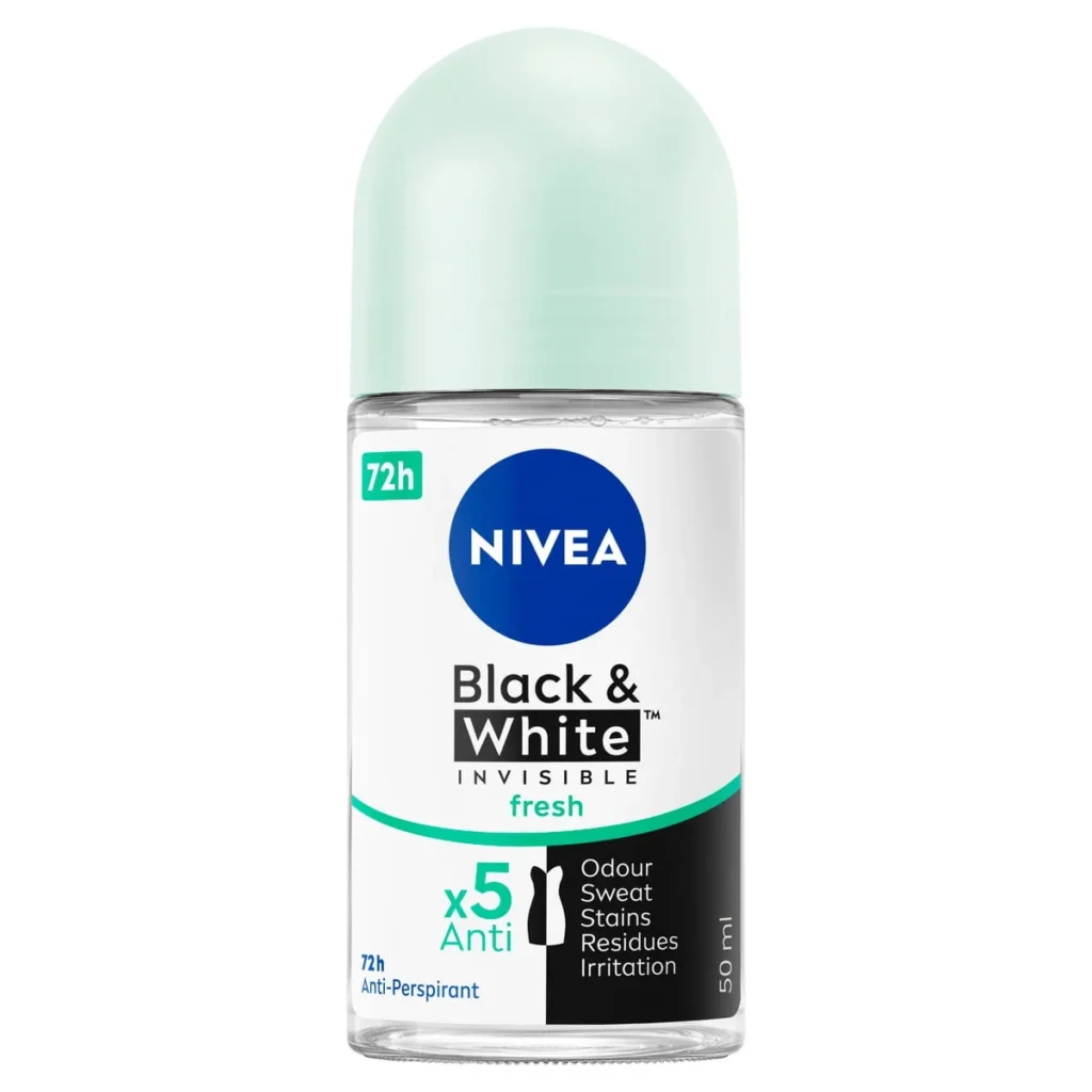 nivea women roll on black and white fresh