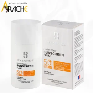 ضد آفتاب بی رنگ فیوژن واتر SPF50 بیزانس