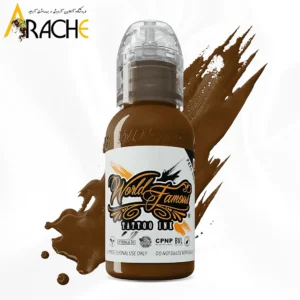 رنگ تاتو قهوه‌ای چرمی OLEG Leather ورلد فیمس 15 میل