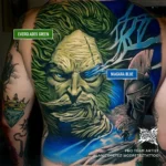 رنگ تتو ورلد فیمس GREEN & BLUE