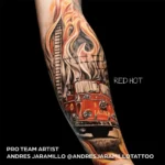 رنگ تتو ورلد فیمس RED HOT